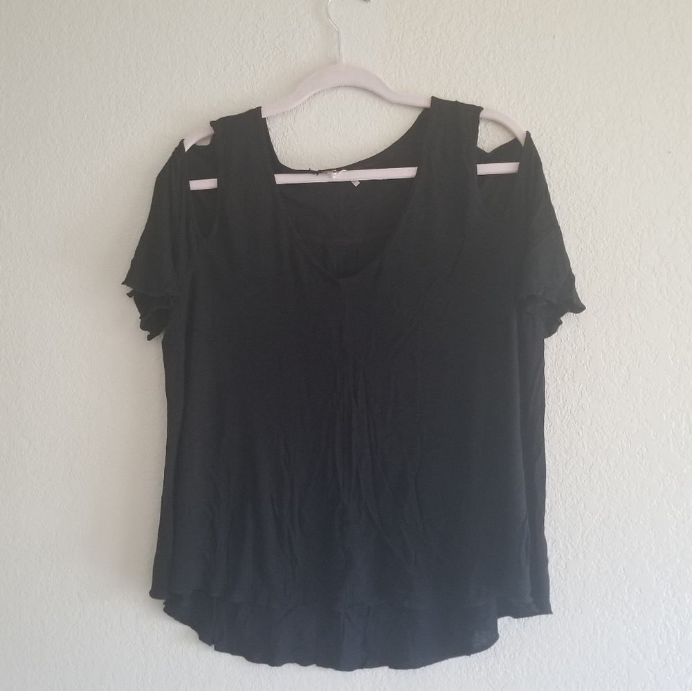 Free People shoulder cut out top size M